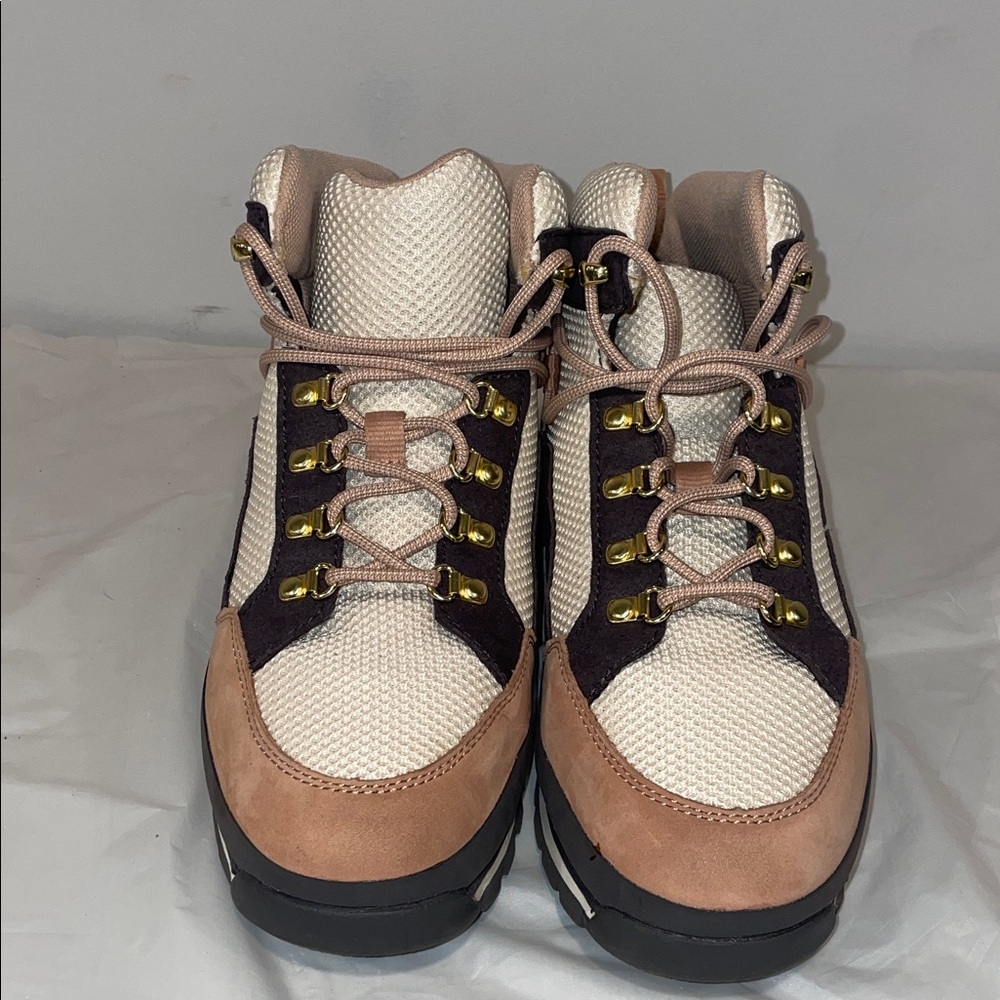 Timberland Beige and Brown Hiking Boots